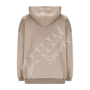 เสื้อฮู้ดสวมหัวแขนยาวโอเวอร์ไซส์ของผู้หญิงเสื้อกันหนาวลำลองทรงหลวมมีกระเป๋าด้านหน้าพิมพ์ลาย ODM สำหรับฤดูใบไม้ร่วงฤดูหนาว - Product Image 2