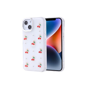 Coque de téléphone en silicone transparente antichoc Netzy Glitter avec design Airbag pour iPhone 14 Plus, anti-traces de doigts, effet diamant, style INS - Product Image 2