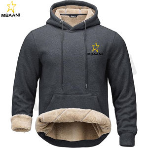 <b>Men's</b> <b>Sherpa</b> <b>Hoodie</b> Hoodies Athletic Sweatshirts in Customized Color - Product Image 1