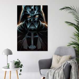 Póster de Star Wars Estilo Art Deco Moderno, Darth Vader, Decoración de Pared con Marco, Papel para Decoración de Cumpleaños - Product Image 3