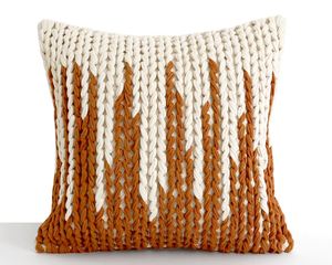 Professional Handmade 100% Light Luxury Wool <b>Cushion</b> Cover Kilim Indian Square Geometric Floral Solid <b>Striped</b> Woven Technique - Product Image 6