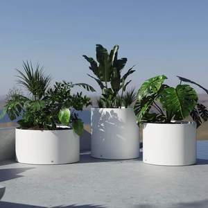 Grand pot de fleurs décoratif, élégant, moderne et durable pour l'extérieur et l'intérieur du jardin pour les plantes de pépinière et les intérieurs de maison - Product Image 3