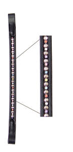 Banda de cejas de cuero suave con brida occidental más vendida con cristales de 5 filas para montar a caballo Vendedor superior Categoría de Productos Ecuestres - Product Image 5