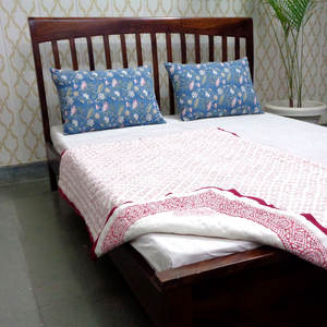 Latest Stylish 100% Pure Cotton Hand Block Printed Baby <b>Quilt</b> Handmade with Polyester Filling for Toddlers Low Price - Product Image 4