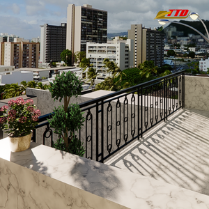 Balcon en fer forgé haut de gamme fabriqué au Vietnam pour l'espace extérieur et la décoration intérieure du balcon avec un style artistique - Product Image 3