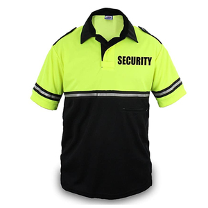 Camiseta de Trabajo de Dos Tonos para Patrulla Bicicleta con Bolsillo con Cremallera para Bolígrafo en la Manga y Franja Reflectante de Seguridad, Polo de Seguridad, Pakistán - Product Image 1