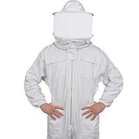 Costume d'apiculture ventilé respirant vêtements de travail de protection durables avec voile d'escrime à capuche pour les apiculteurs et la récolte du miel