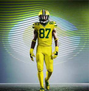 ชุดยูนิฟอร์มอเมริกันฟุตบอลคุณภาพสูงแบบสั่งทำพิเศษ พร้อมโลโก้ทีม ระบายอากาศได้ดี ไซส์ใหญ่ เสื้อแขนสั้น กางเกงขายาว สำหรับฝึกซ้อม - Product Image 4