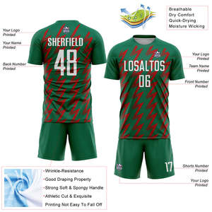 Proveedor de uniformes de fútbol que entrega kits ligeros de tela absorbente de sudor de control de humedad hecha para clubes, escuelas y academias - Product Image 2