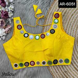 Dernières femmes portent fantaisie miroir travail lourd Fantom soie travail Blouse pour mariage porter sari et lourd Lehenga Choli femmes porter robe - Product Image 6