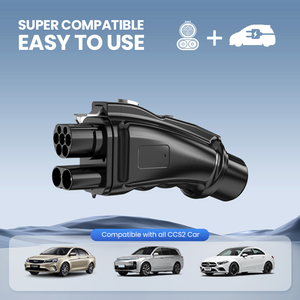 อะแดปเตอร์ชาร์จเร็ว gbt/J1772 DC CCS2ทองแดงชุบเงินขั้นสูงใหม่250A 1000V EV Converter Tesla คงทน - Product Image 4