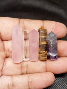 Vente en gros de baguettes à crayons en pierres précieuses mixtes Points de cristal naturel pour la méditation et la guérison des chakras - Product Image 4