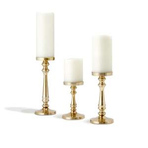 Bougeoir antique doré avec verre votif Nouveau design Bougeoir fait main en verre pour décoration de mariage - Product Image 4