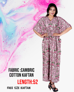 Kaftan Cotton Printed High Quality Indian for Women Caftan - Product Image 1