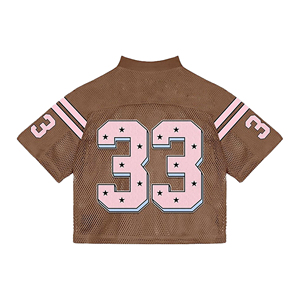 Maillot de football américain court personnalisé avec logo, haute qualité, en maille respirante, protection UV, séchage rapide, vente en gros - Product Image 3