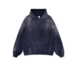 Top vente en gros de sweat à capuche lavé à l'acide original en coton séchage rapide anti-rétrécissement sweat à capuche lavé à l'acide été sweat à capuche lavé à l'acide pour hommes - Product Image 1