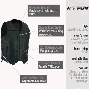 เสื้อกั๊กหนังสั่งทำผู้ผลิตขายส่งสำหรับองค์กรรถจักรยานยนต์คลับและเครื่องแต่งกายกิจกรรม - Product Image 2