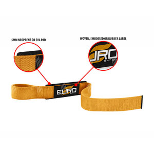 Sangles de musculation ergonomiques en coton de qualité supérieure offrant confort, renforcement et prévention des échecs de préhension pour les levées lourdes, réglables - Product Image 2