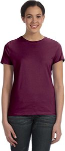 Camiseta de algodón de manga corta para mujer de alta calidad M & F Camiseta perfecta con logotipo personalizado con patrón de cuadros de cuello redondo - Product Image 4