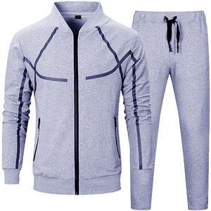 Ensembles de survêtements de sport d'hiver pour hommes, meilleur design, grande taille, OEM personnalisé, poids lourd, séchage rapide, respirant, polaire, coupe-vent - Product Image 4