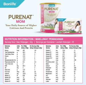 Leche de Cabra Bonlife Purenat para el Bienestar Materno con Hierro y Folato (32g x 15 Sobres) - Product Image 4