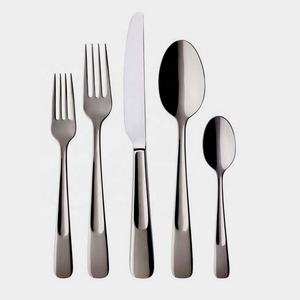 Cubiertos de banquete de boda de acero inoxidable con mango redondo grueso de diseñador Juego de cuchara y tenedor increíble - Product Image 5