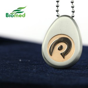 Collar y Pulsera de Acero Inoxidable con Logotipo Personalizado, Joyería de Energía Cuántica para el Bienestar y Estilo de Vida - Product Image 4