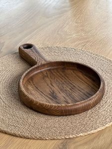 VENTA CALIENTE Bandeja de servicio de madera con asas Bandeja de decoración de madera de acacia y madera de acacia moderna para cocina Comedor Sala de estar - Product Image 6