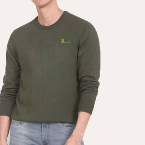 Nueva Sudadera de cuello redondo de gran tamaño para hombre de otoño, logotipo personalizado, bordado teñido con lazo lavado ácido, nuevo diseño, algodón liso, venta al por mayor - Product Image 5