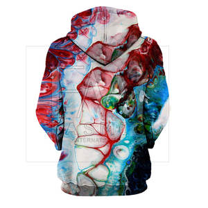 Sweat à capuche pour femme de haute qualité, couleur personnalisée, imprimé par sublimation, tissu jersey 100% coton, style streetwear, logo sur le devant - Product Image 2