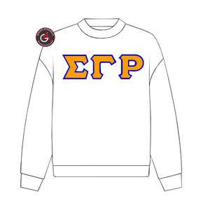 Sigma Gamma Rho Sorority bordado mujer cuello redondo sudadera | SGRho Sorority bordado señoras estilo personalizado cuello redondo - Product Image 2