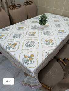 Mantel ecológico de diseño Floral de algodón 100% hecho a mano tradicional artesanal bloque de mano estampado hecho a mano elegante cubierta de mesa - Product Image 6