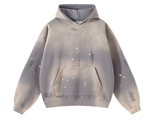 Sweat-shirt à capuche personnalisé avec logo, super lourd, délavé à l'acide, délavé - Product Image 4