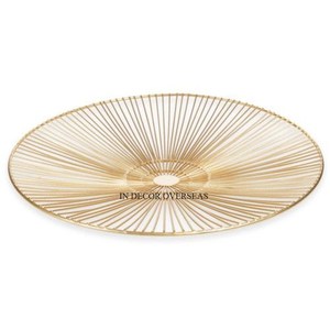 Most Fancy Unique Designer High Grade Gold Plated Superior Quality Metal Made Attractive Look 3 Tier Fruit And Bread <b>Basket</b> - Product Image 6