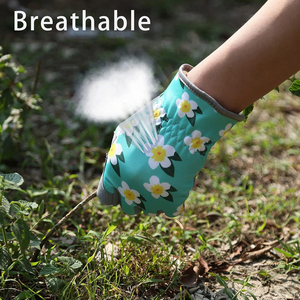 Gants de jardinage en nitrile robustes résistants aux épines résistants aux coupures imperméable résistant à la chaleur confortable Protection des mains élagage - Product Image 4