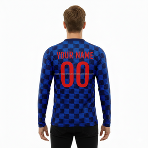 Camiseta Térmica de Manga Larga Personalizada de Poliéster Grueso para Hombre, Camiseta con Cuello Medio Alto - Product Image 4