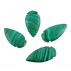 Pointe de flèche en malachite verte naturelle haute pierre naturelle pierre précieuse Agate de guérison pointes de flèche en cristal grossiste de pointe de flèche de guérison - Product Image 3