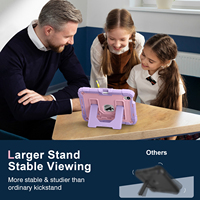 Düşmeye Dayanıklı Çift Açılı Standlı Kalem Tutucu PC Silikon Sağlam Tablet Kılıfı iPad Mini 7 2024 Mini 6 2021 8.3 İnç için