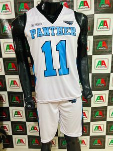 Custom Sublimation Basketball Uniform Sets Good Quality <b>White</b> Jersey Shorts and <b>Socks</b> Plus Sizes Low Price Wholesale - Product Image 4