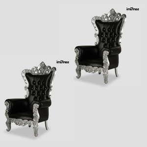 Nouveau produit chaise de trône teck meubles d'hôtel en bois massif chaise de mariage sculptée à la main de l'usine directe d'Indonésie - Product Image 3