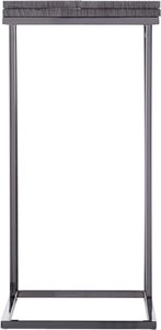 Metal Side <b>Table</b> Iron Frame with <b>Top</b> <b>Wood</b> Modern Style Home Hotel Restaurant Living Room furniture - Product Image 4