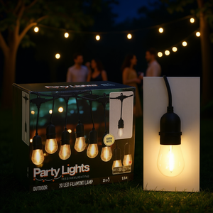 Luces de Fiesta LG1000020, Cadena de Luces LED, Conjunto de 20 Luces, 1250 cm, para Decoraciones Festivas - Product Image 3