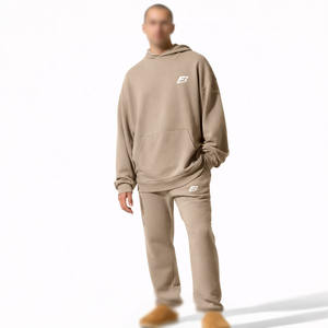 Conjuntos Deportivos de Felpa 100% Algodón con Capucha, Estilo Jogger, al por Mayor, Color Sólido, Ropa Deportiva, Fabricante de Marca Privada OEM - Product Image 4