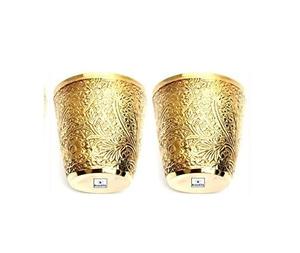 Verre court en métal de conception royale meilleur décor d'intérieur et extérieur conception en verre potable de concepteur en métal de dessus de table - Product Image 1