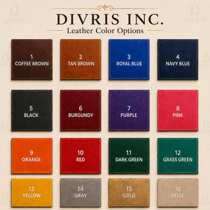 Couverture de carnet en cuir DIVRIS A5 5,75x8,25 pouces, reliure en cuir, motifs gaufrés/estampés/imprimés pour les voyageurs - Product Image 6