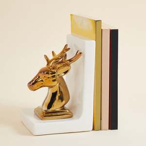 Creative Céramique Métal Renne Figurine Serre-Livres En Métal Décorations Pour La Maison & Ornements En Gros du Fabricant Exportateur - Product Image 3