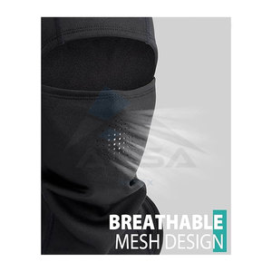 Pasamontañas para Esquí para Hombre y Mujer, Cubre Rostro de Invierno, Transpirable, Protección Térmica para Clima Frío, Deportes al Aire Libre, Negro - Product Image 2