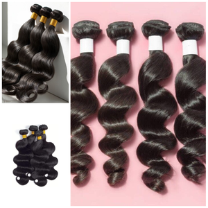 ผมต่อจากผมมนุษย์ผมชาวอินเดียเลมีเกรดสูงทนทานและมีสไตล์ - Product Image 1