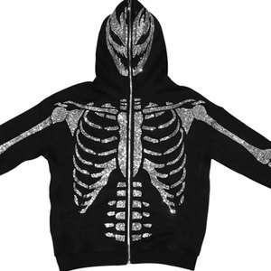 Sudadera con capucha mezclada de algodón de alta calidad con diamantes de imitación Básicos transpirables Venta de invierno Hecho en Pakistán - Product Image 4