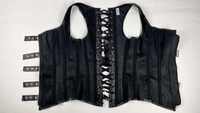 Corset sexy respirant pour femme, avec fermeture éclair, broderies et sequins, grande taille, amincissant, écoresponsable